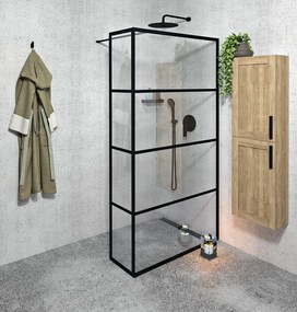 Gelco Gelco, CURE BLACK sprchová zástena 1100 mm, číre sklo, CB110