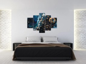 Obraz - Atramentové kvapky (150x105 cm)