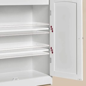 Kúpeľňová skrinka biela AUK-E1177 WT