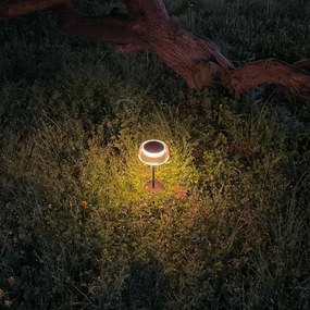 Zuma Line DT33111-LED Stm. solárna nab. lampa BLUET LED/2,5W/2000 mAh IP44 čierna