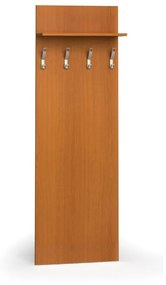 Vešiaková stena PRIMO WOOD, 4 háčiky, polica, čerešňa