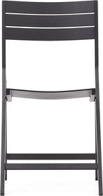 Čierna kovová záhradná stolička Torreta – Kave Home