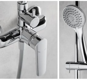 KFA Armatura 5026-910-00 - Sprchová sada s batériou TANZANIT lesklý chróm