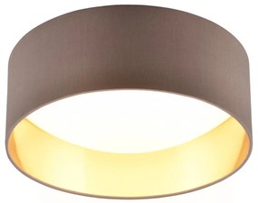 Svetlohnedé LED stropné svietidlo ø 30 cm Locarno – Trio