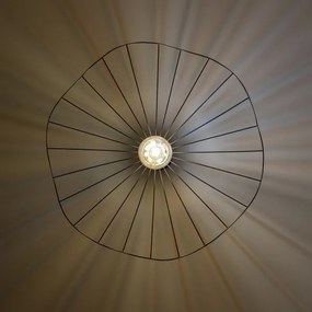 Brilagi - LED závesné svietidlo na lanku CERIA WIRE 1xE27/40W/230V Ø 80 cm čierna