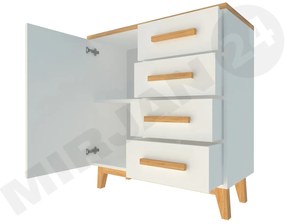 Komoda Kapucin K8 (borovica andersen + dub nash). Vlastná spoľahlivá doprava až k Vám domov. 1122398