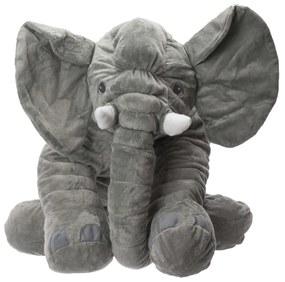 KIK Plyšový maskot slon sivý veľký 60cm
