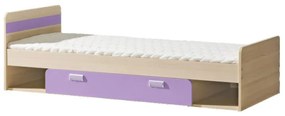 Jednolôžková posteľ 80 cm Lavendon L13 (s roštom) (fialová). Vlastná spoľahlivá doprava až k Vám domov. 605096