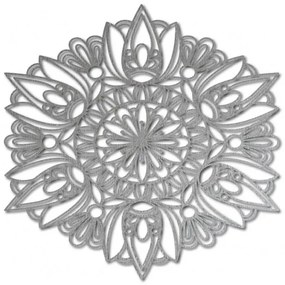 Vyrezávaný kvet mandala drevený obraz na stenu z preglejky  I 3D HODINY PR0254 HEU+