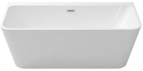 Vaňa prístenná voľne stojaca Varya 150/75 + sifón s prepadom čierna