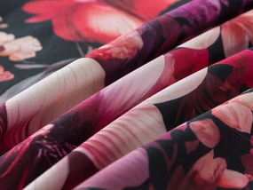 XPOSE® Bavlnené Renforcé obliečky KVETINOVÝ ZÁHON - fialové