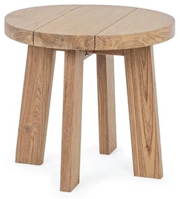 Odkladací stolík livaro ø 50 cm prírodný MUZZA