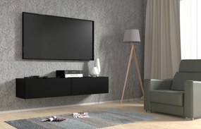 TV stolík/skrinka Banksy 160 (čierna). Akcia -18%. Vlastná spoľahlivá doprava až k Vám domov. 1124901