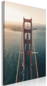 Artgeist Obraz - Golden Gate Bridge (1 Part) Vertical Veľkosť: 40x60, Verzia: Standard
