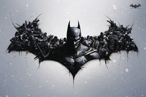 Umelecká tlač Batman Arkham Origins - Logo, (40 x 26.7 cm)