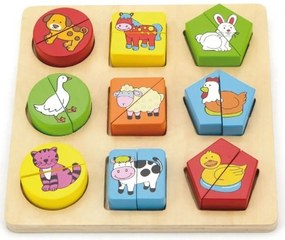 Viga drevené puzzle pre deti