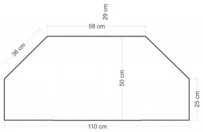 furniture-nabytek.cz - Rohový stolík pod tv z masívneho dreva mango 110x60x50