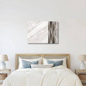 Obraz - Mramor so striebornými linkami (70x50 cm)