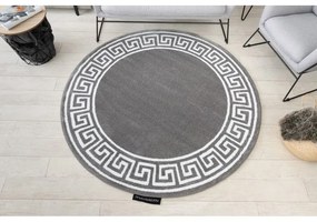 Okrúhly koberec HAMPTON Grecos Grécky , sivá Veľkosť: kruh 120 cm