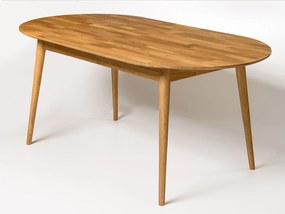 Oválny dubový stôl 170x90 Bergen olej intenzívny