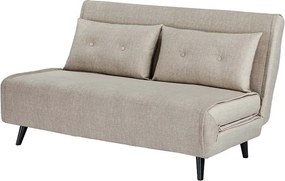 Dizajnová rozkladacia pohovka Bleddyn 140 cm šampanský zamat