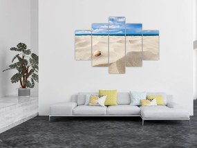 Obraz - Mušle na pláži (150x105 cm)