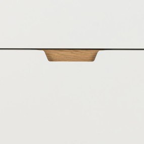 Komoda Lowell 135 cm bílá/dub přírodní