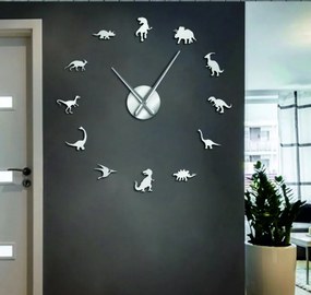 SENTOP | Zrkadlové nástenné hodiny veľké  dinosauri l SENTOP 12SZ067 analógové