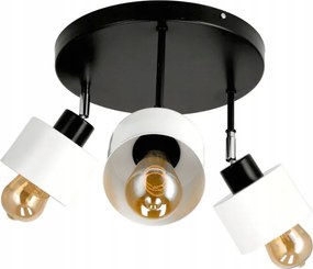 BERGE LED nástenné okrúhle svietidlo 3xE27 KÚBIK WHITE