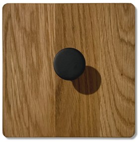 Dekorstudio Nástenný vešiak KVADRAT olejovaný dub - 3 kusy