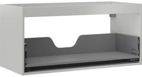 Mexen Box-A, závesná skrinka 100 cm, 1 zásuvka, sivá matná, 91AX0-1000-470-1-62