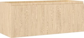 Mexen Rivel, kúpeľňová skrinka 120 cm, 1 zásuvka, drážkovaná, dub, 91A20-12047-1-BF81