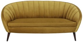 Okrová dizajnová pohovka Almond ocher - 160*72*79cm