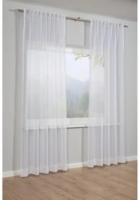 Biela záclona 245x300 cm Voile Uni - Gardinia
