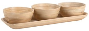 Bambusová servírovacia súprava v prírodnej farbe Puro – PT LIVING