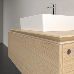 VILLEROY &amp; BOCH Legato závesná skrinka pod umývadlo na dosku (umývadlo v strede), 1 zásuvka, 1000 x 500 x 380 mm, Nordic Oak, B60300VJ
