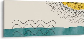 Obraz - Abstraktná maľba pláže N⁰1 (120x50 cm)