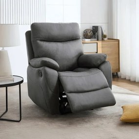 Polohovacie kreslo sivé TV-4092 GREY3