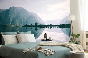 Samolepiaca tapeta krásna maľba horského jazera