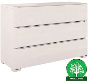 Komoda drevená buk 3s Skandica Sparta biela
