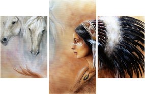Obraz - Kúzla indiánov (90x60 cm)