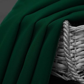 Dekorstudio Jednofarebný záves - Tmavo zelený Uchytenie závesu: Dekoračné kolieska