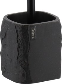 Sada kúpeľňových doplnkov Paola, čierna/s čiernymi prvkami