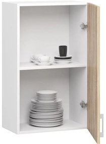 Kuchynská závesná skrinka Š 50cm D1 H720 Artus biela/sonoma