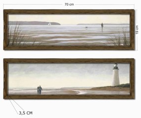 Obrazy v súprave 2 ks 70x19 cm Shore – Wallity