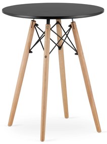 Dekorstudio Okrúhly jedálenský stôl TODI 60cm - čierny