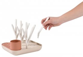 Beaba - Odkvapkávač na fľaše béžová/oranžová