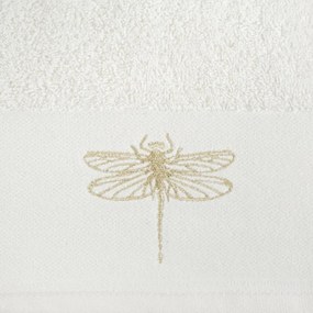 Dekorstudio Bavlnený uterák VÁŽKA 02 - krémový Rozmer uteráku: 50x90cm