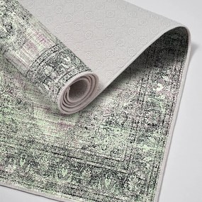 Zeleno-sivé kúpeľňové predložky v súprave 2 ks 60x100 cm – Foutastic