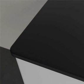 VILLEROY &amp; BOCH Antao umývadlo na skrinku s otvorom, bez prepadu, 1200 x 500 mm, Pure Black, s povrchom CeramicPlus, 4A77L2R7